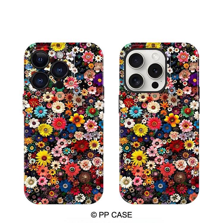 Blooming Canvas Chromatic Verse Shockproof Protection Dual Layer iPhone Case