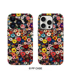Blooming Canvas Chromatic Verse Shockproof Protection Dual Layer iPhone Case