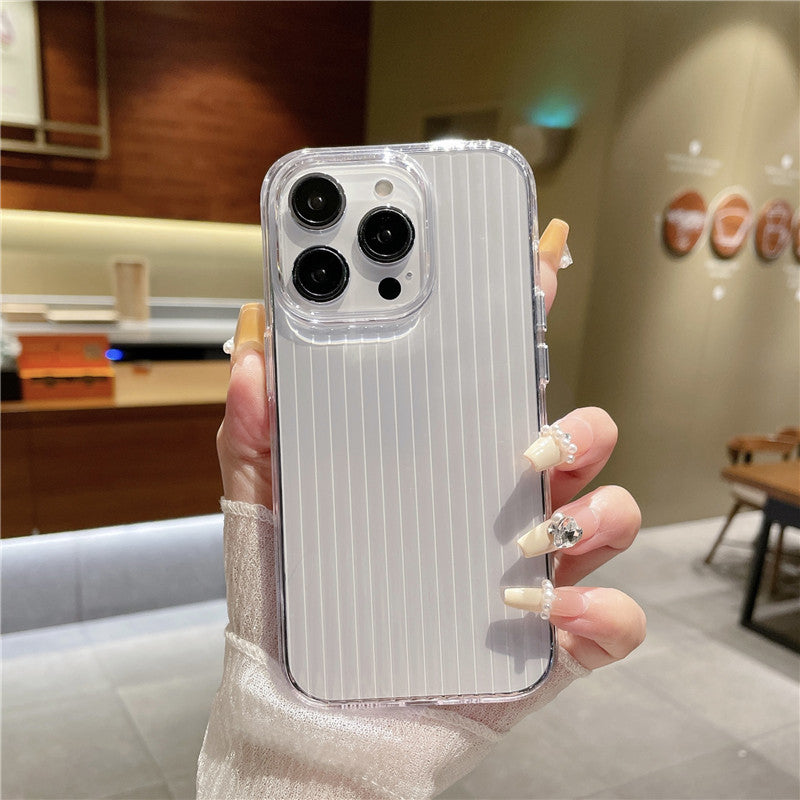 Fashion Creative Transparent Stripes iPhone Case