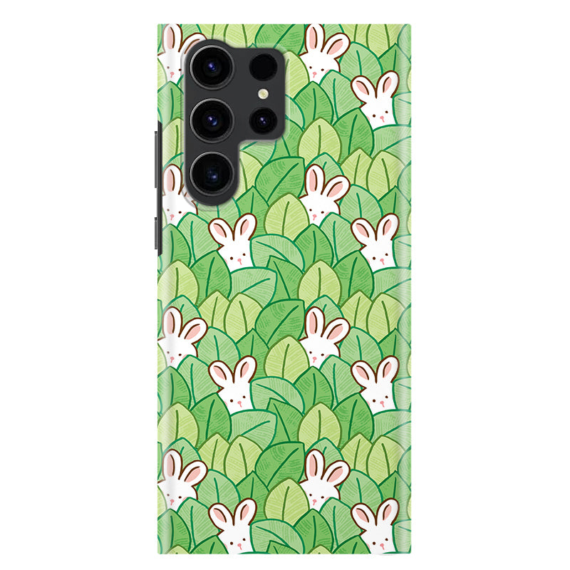 Magnetic Green Leaf Hide and Seek Rogue Rabbit Fluorescent SamsungCase