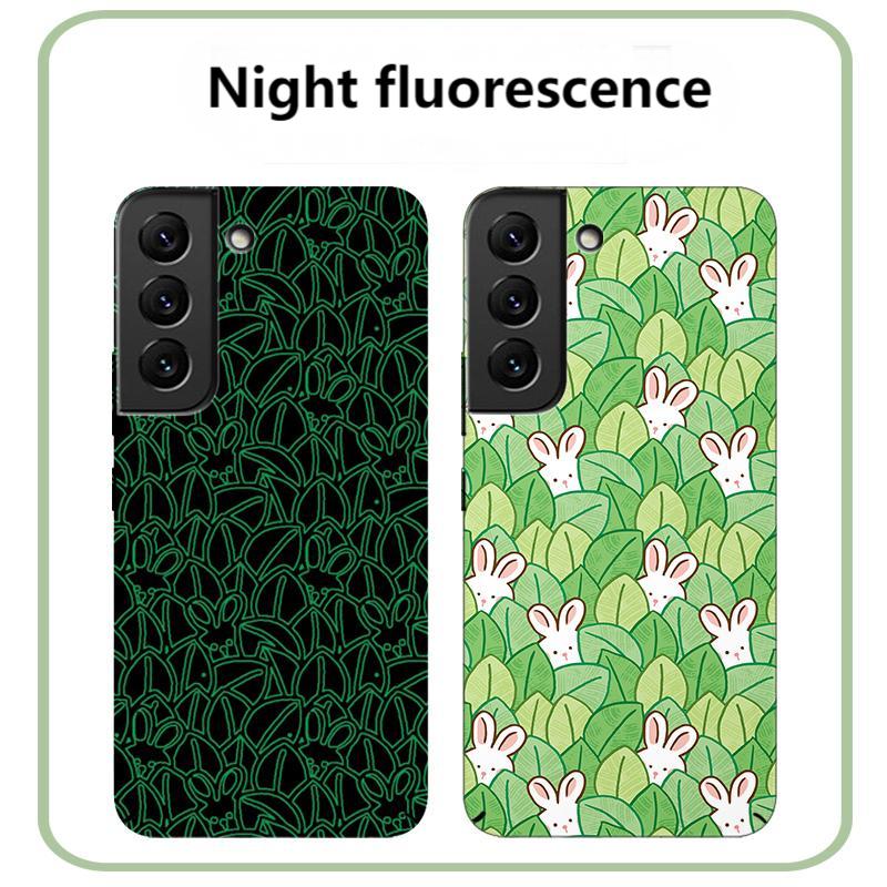 Magnetic Green Leaf Hide and Seek Rogue Rabbit Fluorescent SamsungCase