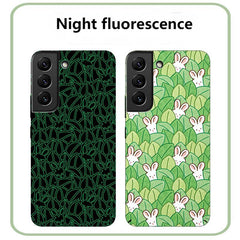 Magnetic Green Leaf Hide and Seek Rogue Rabbit Fluorescent SamsungCase