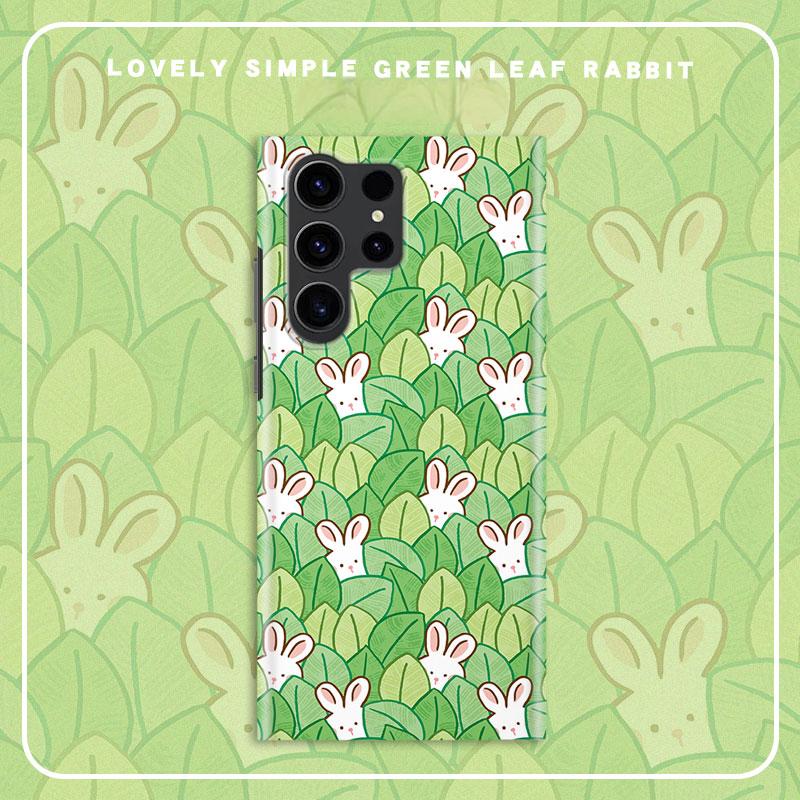 Magnetic Green Leaf Hide and Seek Rogue Rabbit Fluorescent SamsungCase