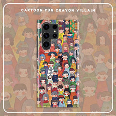 Magnetic Japanese style square crayon man fluorescent Samsung case