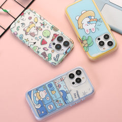 Summer Cool Cute Cat Fruit Ocean Swimming Dual-Layer Protection iPhone Case