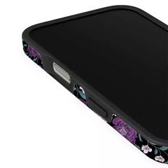 Vintage Art Purple Floral Chinese Style Double Layer iPhone Case