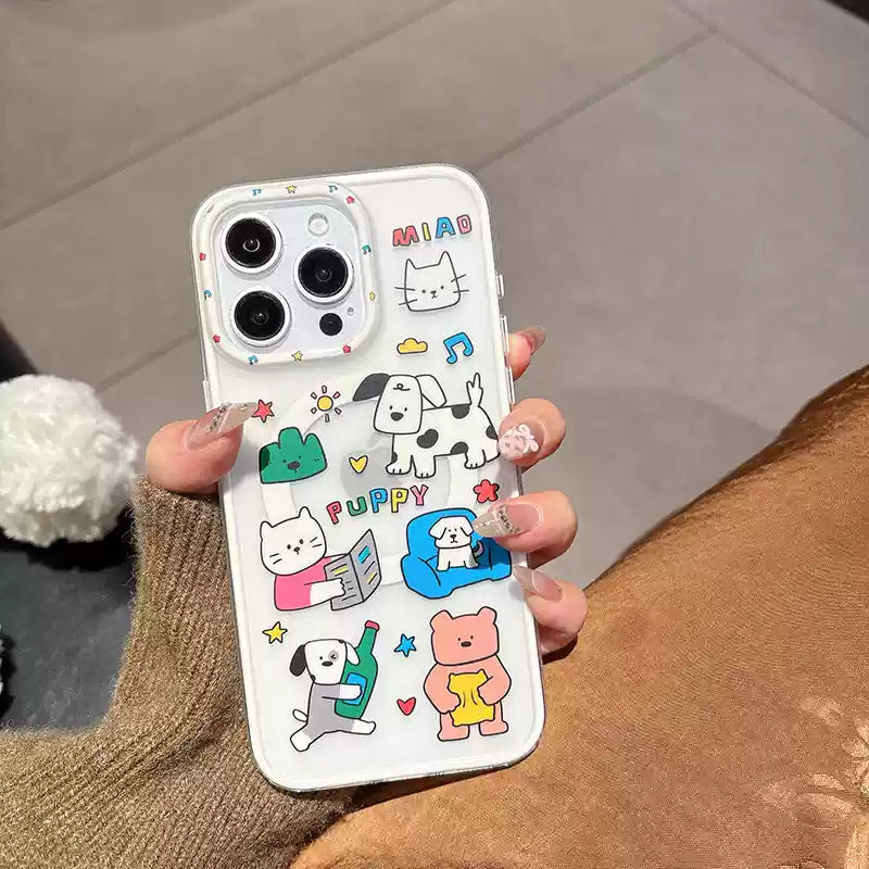 Zoomies Under Starlight: Sunshine Sweethearts iPhone Case for Pet Lovers