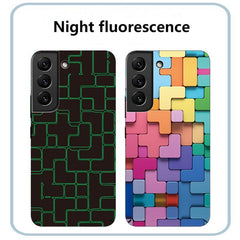 Magnetic colorful irregular Tetris fluorescent anti-fall Samsung case